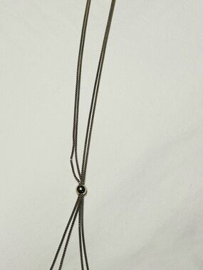 Adjustable Multi-Strand Necklace in Antique Brass